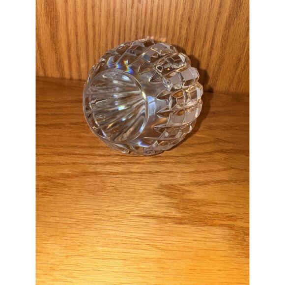 Hand Cut Lead Crystal Egg Poland Decor Paperweight Polonia Easter Figurine Heavy - Picture 8 of 10